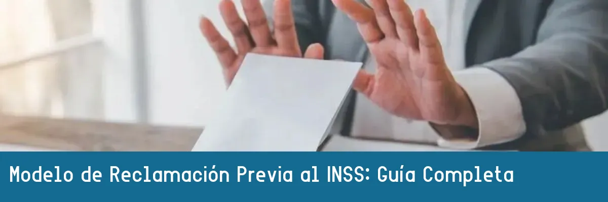 Reclamación Previa Al Inss ¿cómo Funciona Modelo 8337